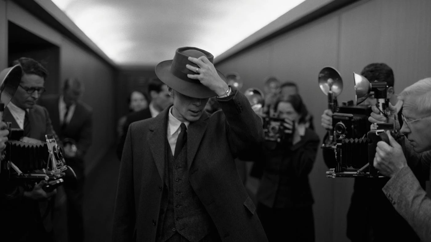 Cillian Murphy as Oppenheimer in the film by the same name