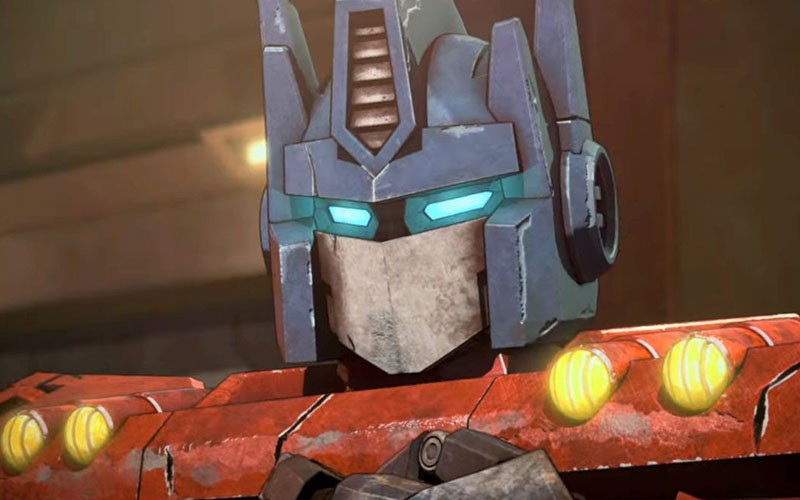 Optimus Prime in the animated film Transformers One