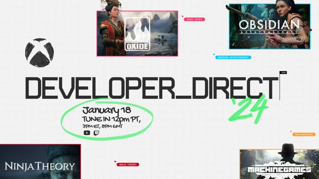 Official Artwork for Xbox Developer Direct 2024.