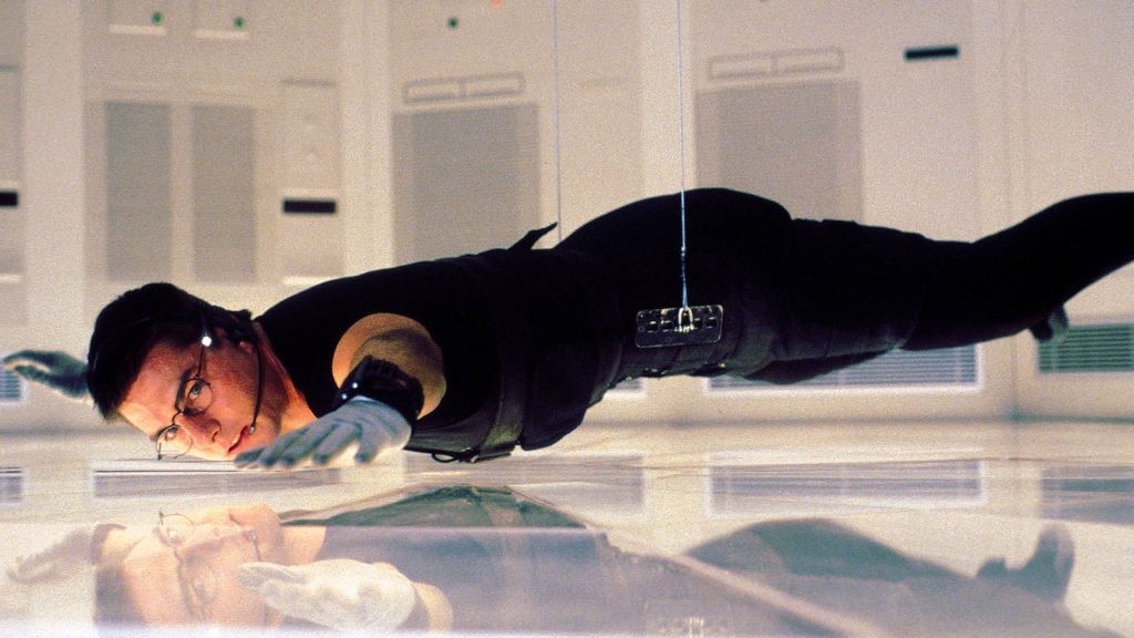 Tom Cruise in a still from Mission: Impossible