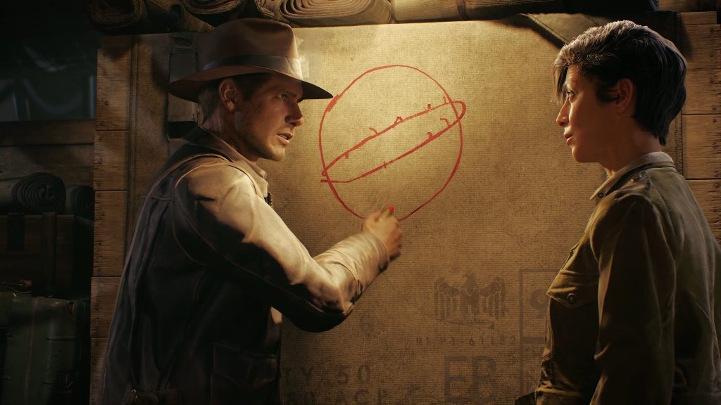 Indiana Jones explaining the Great Circle in the game's trailer revealed at the Xbox Developer Direct Showcase.
