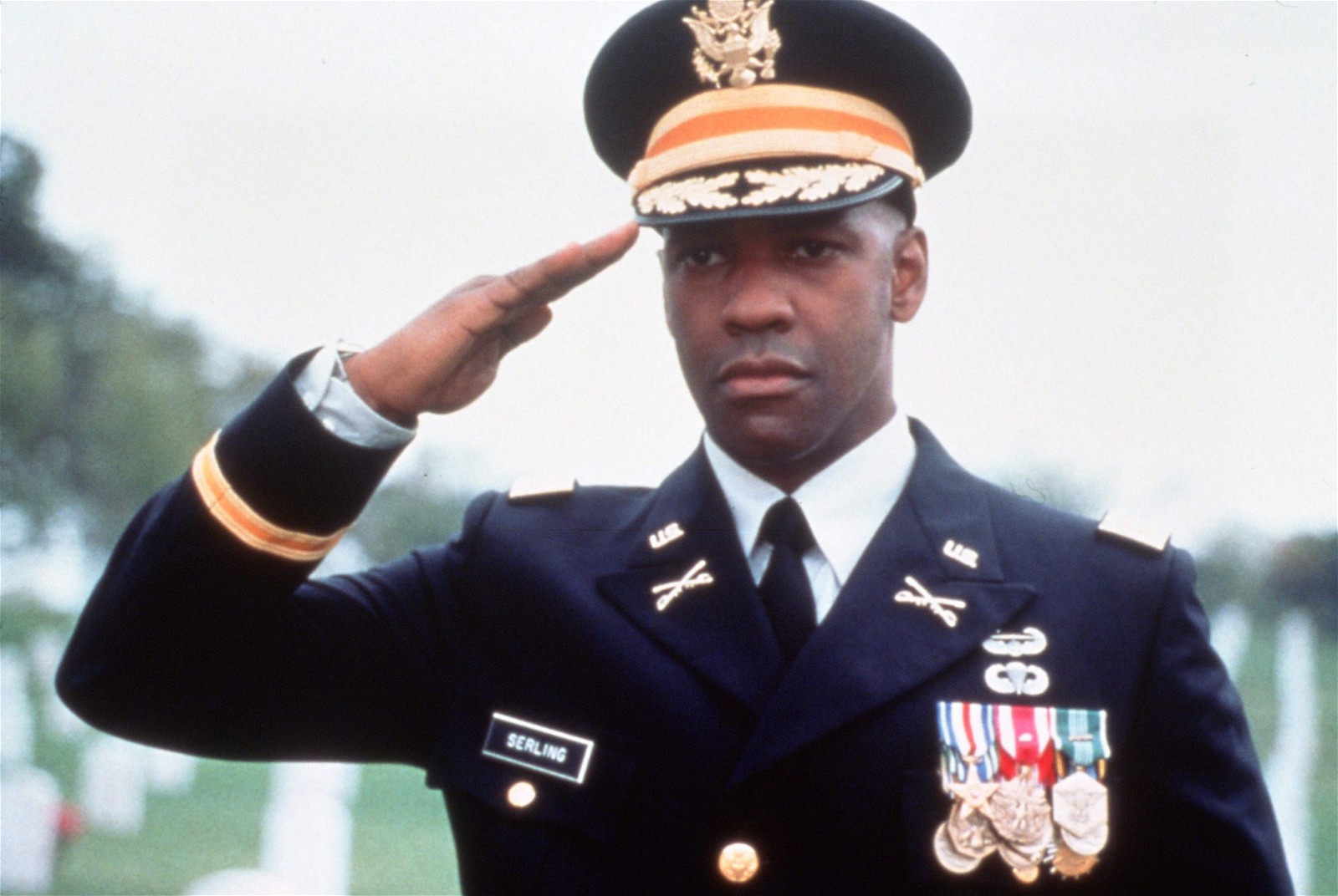 Denzel Washington as Lieutenant Colonel Nathaniel Serling in Courage Under Fire