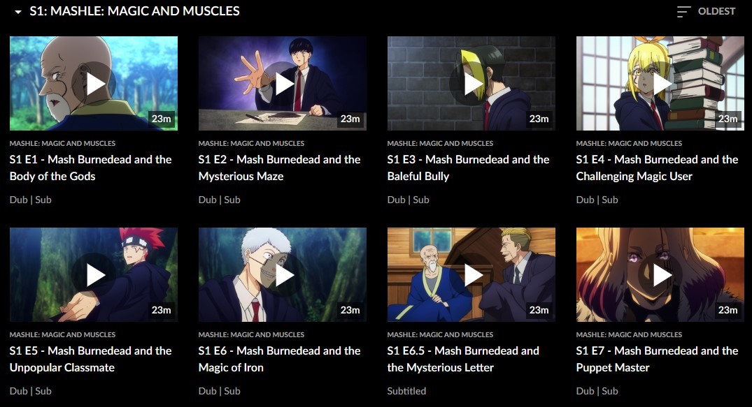 Mashle: Magic and Muscle episode titles