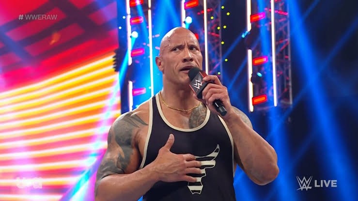 Dwayne Johnson as The Rock in WWE