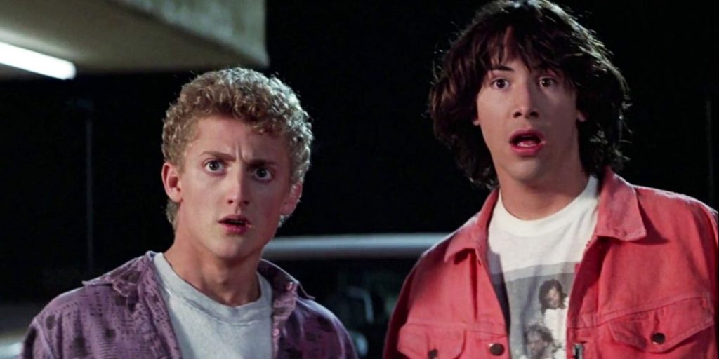 Alex Winter and Keanu Reeves in Bill & Ted's Excellent Adventure