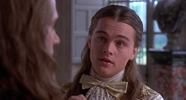 Leonardo DiCaprio in a still from The Man in the Iron Mask 