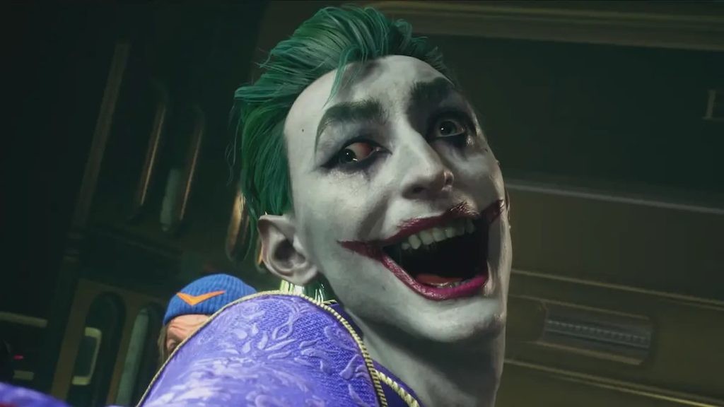 A snapshot of the supervillain from a trailer of Suicide Squad: Kill the Justice League.