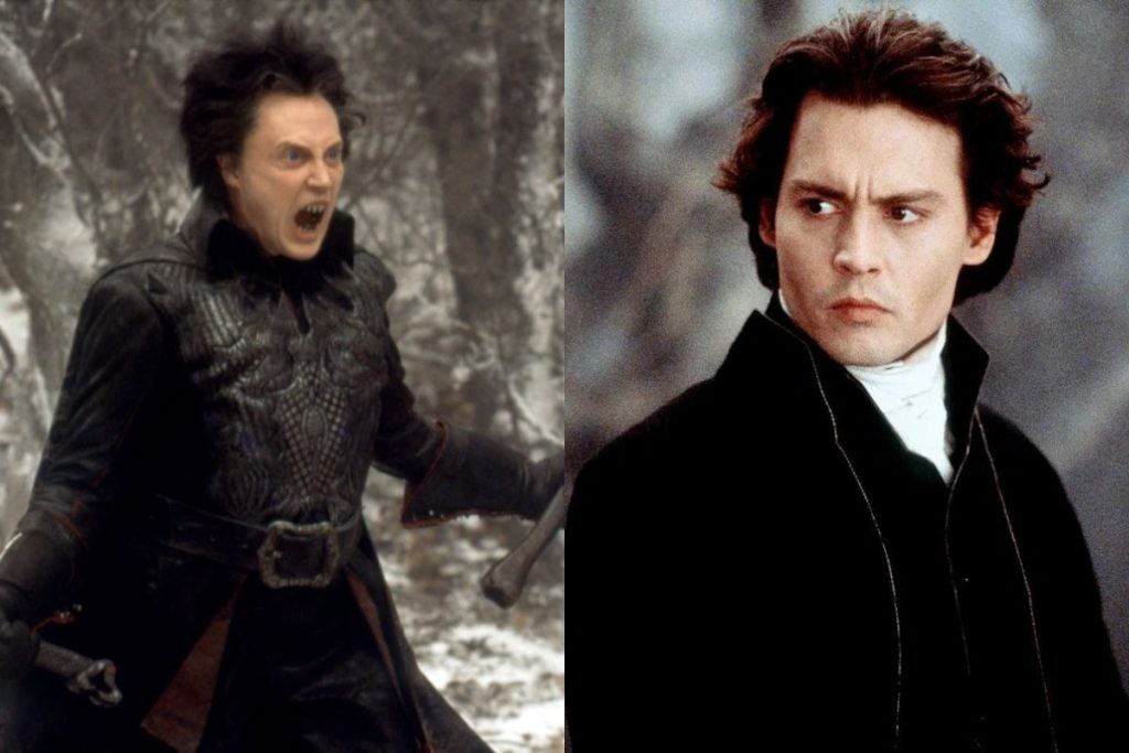 Christopher Walken and Johnny Depp in Sleepy Hollow (1999)