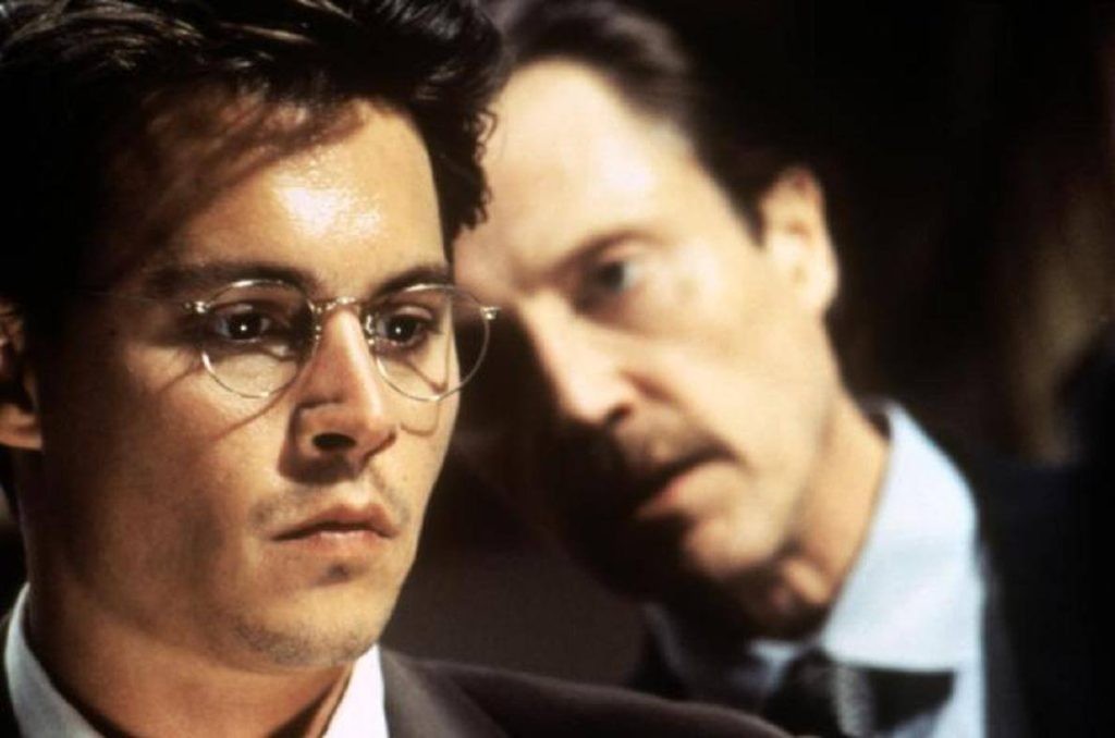 Johnny Depp and Christopher Walken in Nick of Time (1995)