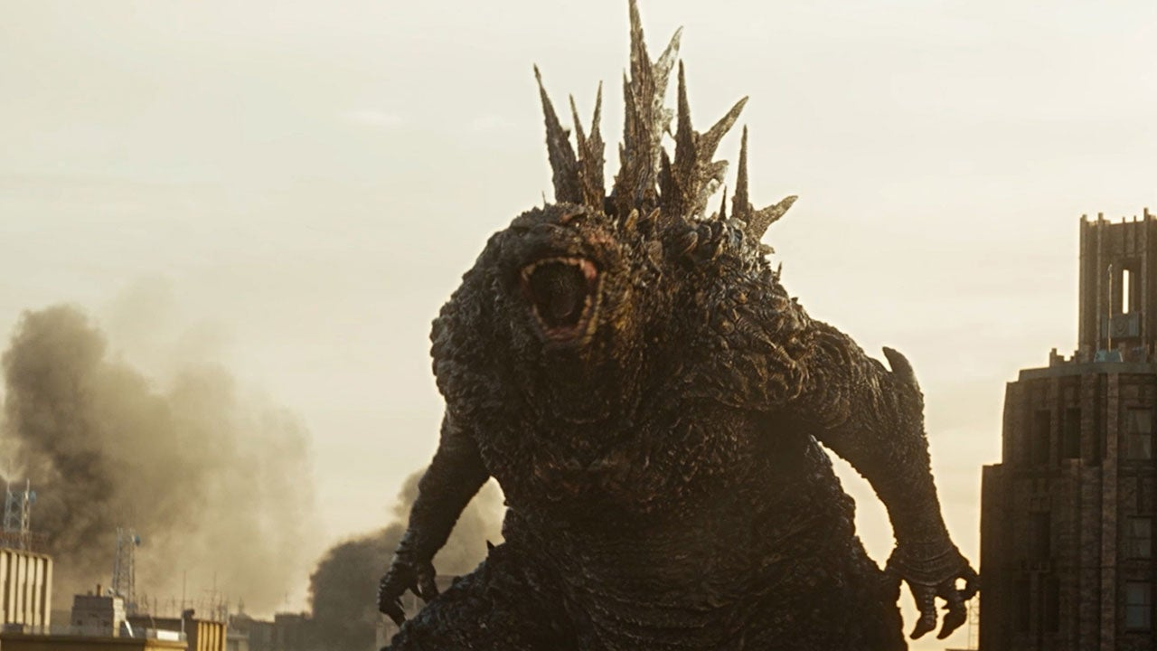 Godzilla looking menacingly in this scene