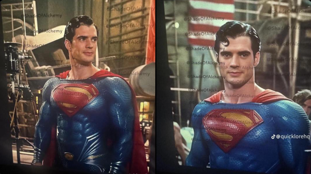 David Corenswet in Superman's suit (via @DCU_Updates | X)