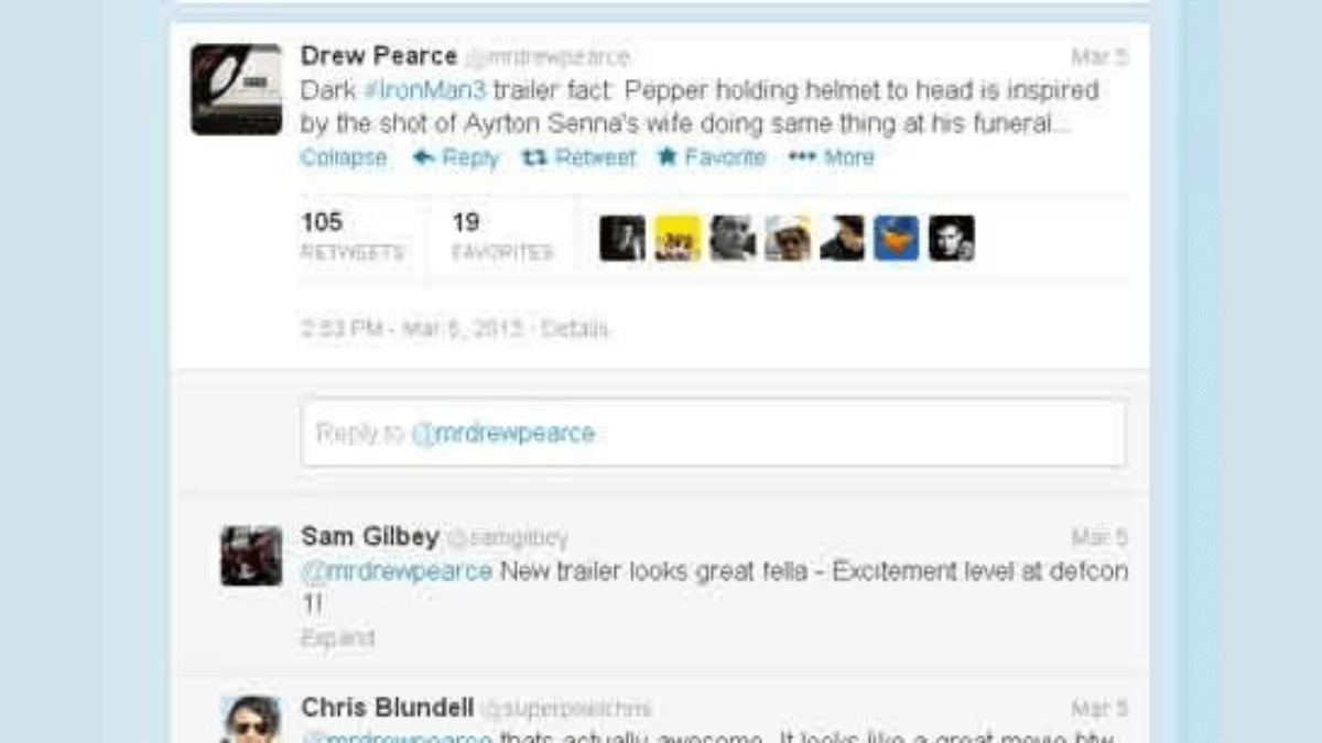 Drew Pearce's tweet about the Ayrton Senna tribute