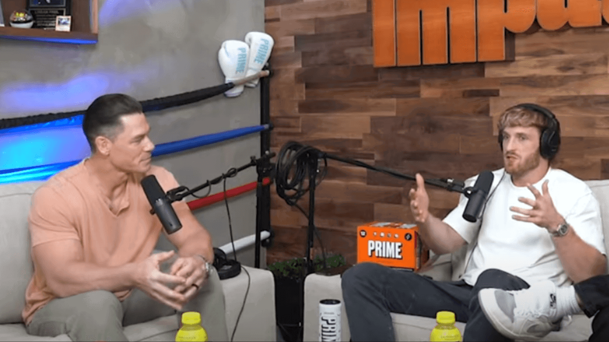 John Cena with Logan Paul on Impaulsive