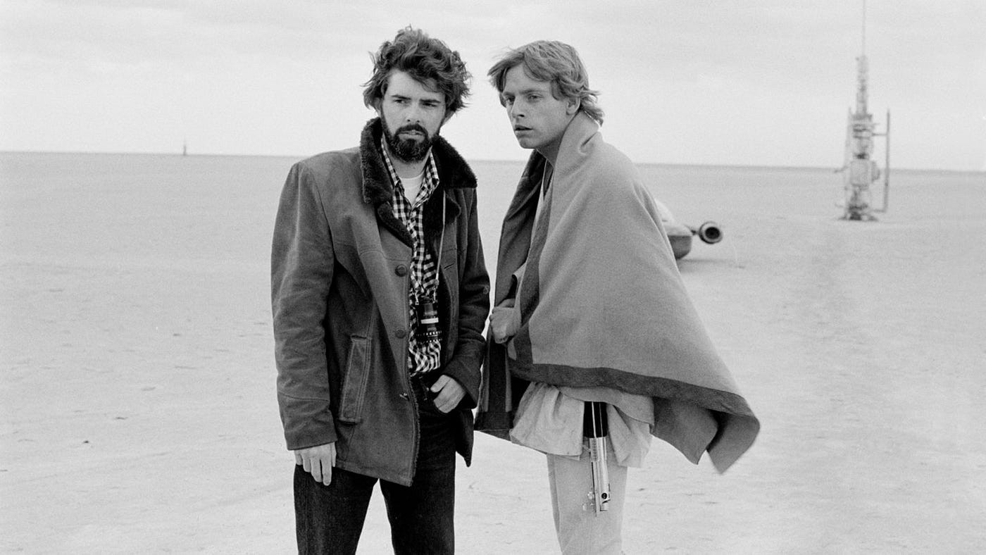 George Lucas and Mark Hamill
