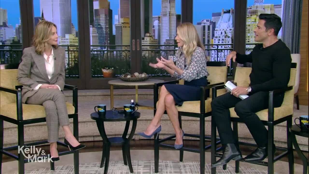 Calista Flockhart in Live with Kelly and Mark