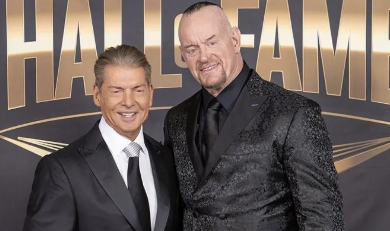 Vince McMahon and The Undertaker at WWE Hall of Fame 