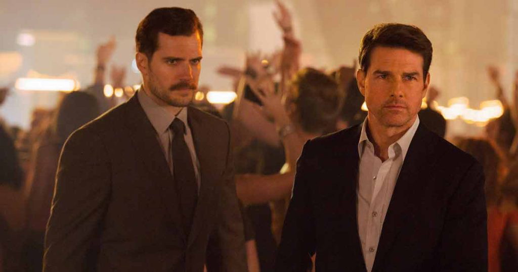 Henry Cavill and Tom Cruise in Mission: Impossible- Fallout