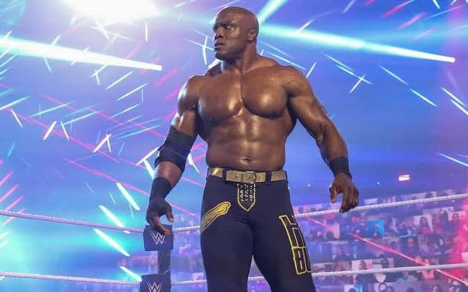 Bobby Lashley making his WWE entrance
