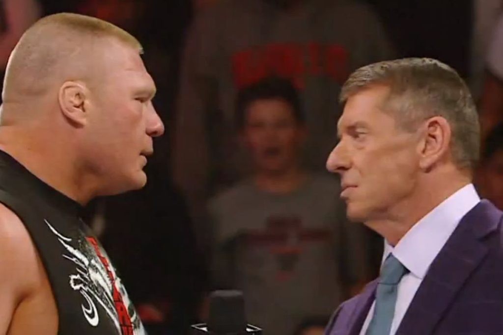 Brock Lesnar and Vince McMahon 