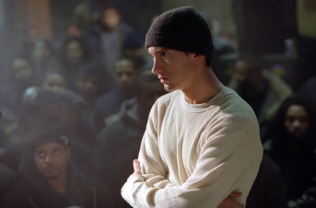 Eminem in a still from 8 Mile