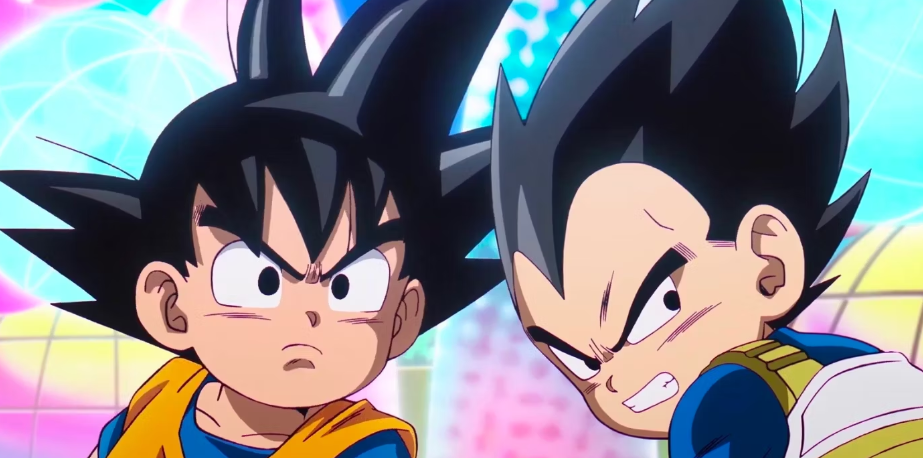 Son Goku and Prince Vegeta in Dragon Ball DAIMA