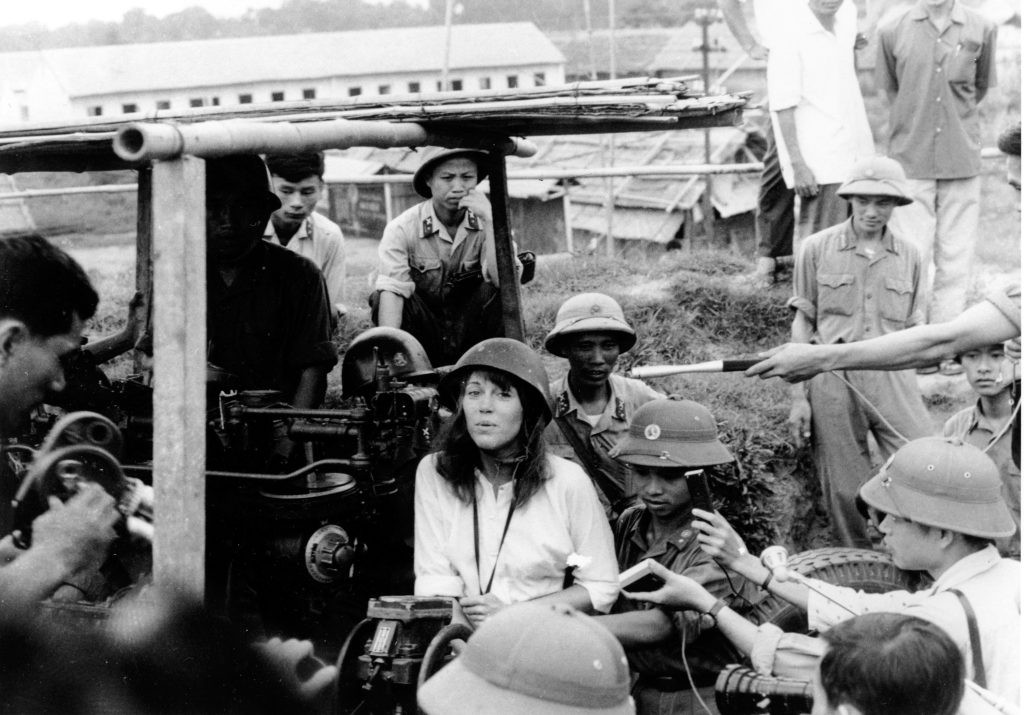 Jane Fonda during her infamous1972 trip to North Vietnam | Credit: Nihon Denpa News/Associated Press