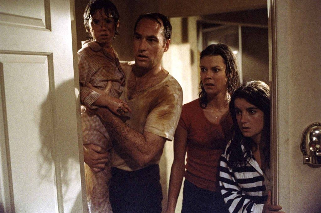 Dominique Dunne (far right) in a still from The Poltergeist (1982)