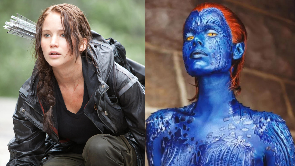 Jennifer Lawrence And Rebecca Romijn Portray Mystique
