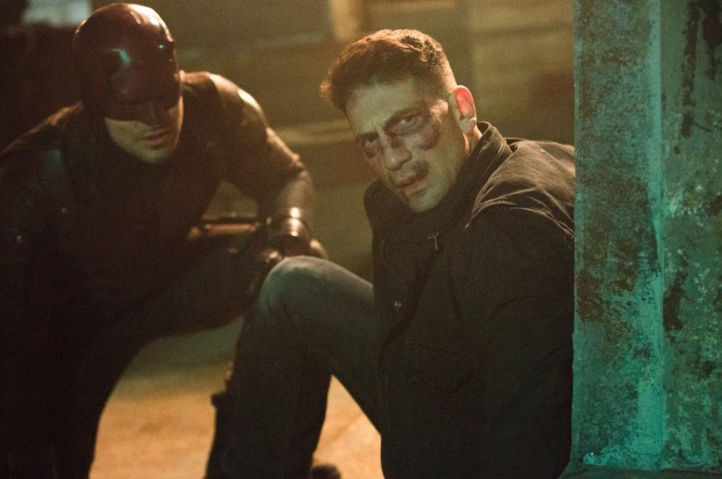 Jon Bernthal and Charlie Cox in a still from Daredevil