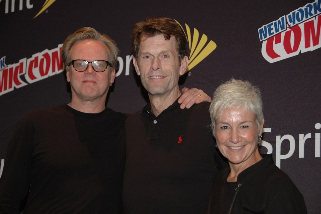 Bruce Timm, Kevin Conroy, and Andrea Romano