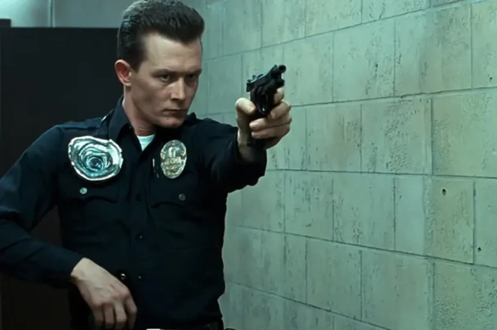 Robert Patrick in a still from Terminator 2: Judgement Day 