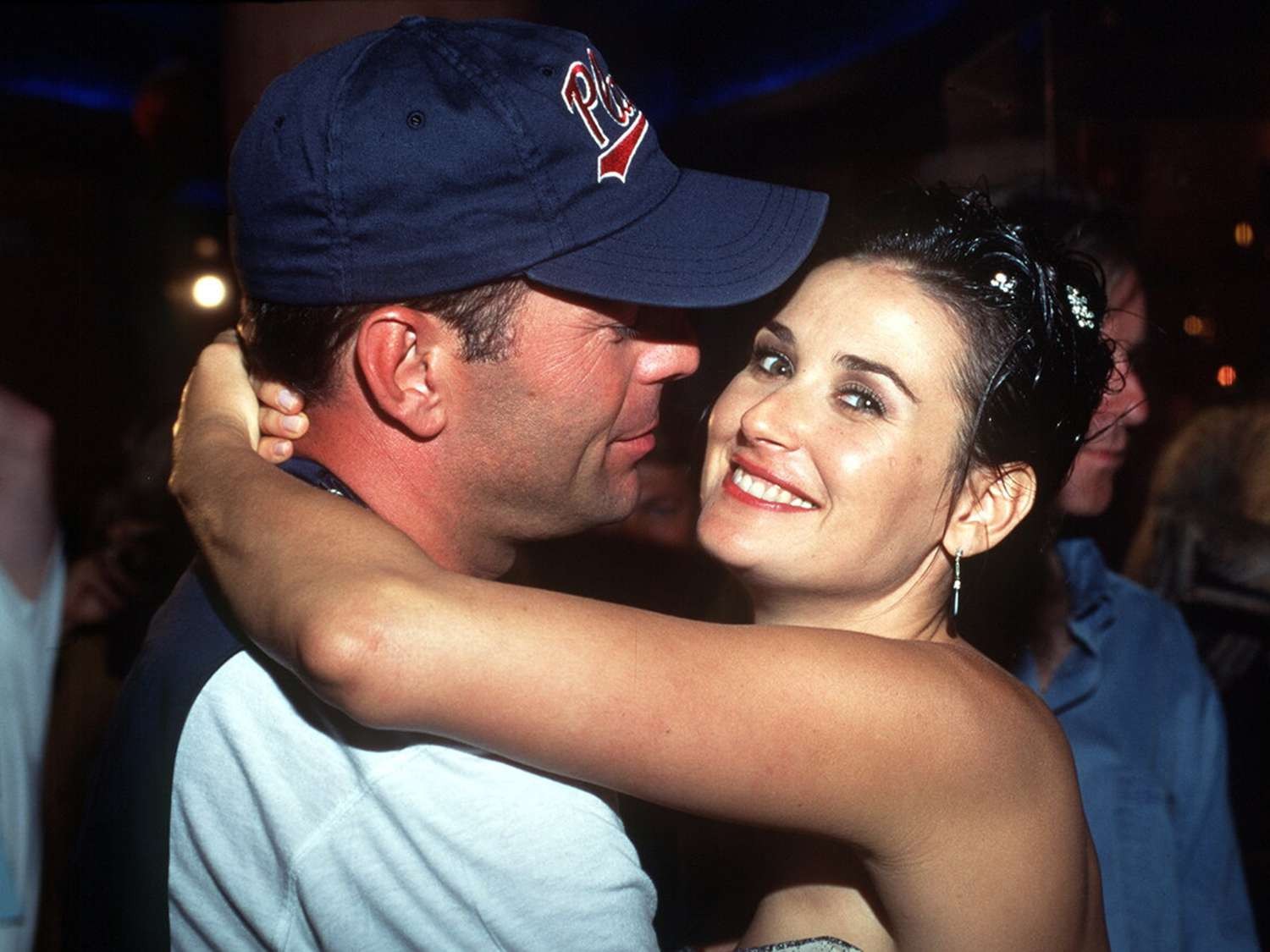 Demi Moore with Bruce Willis 