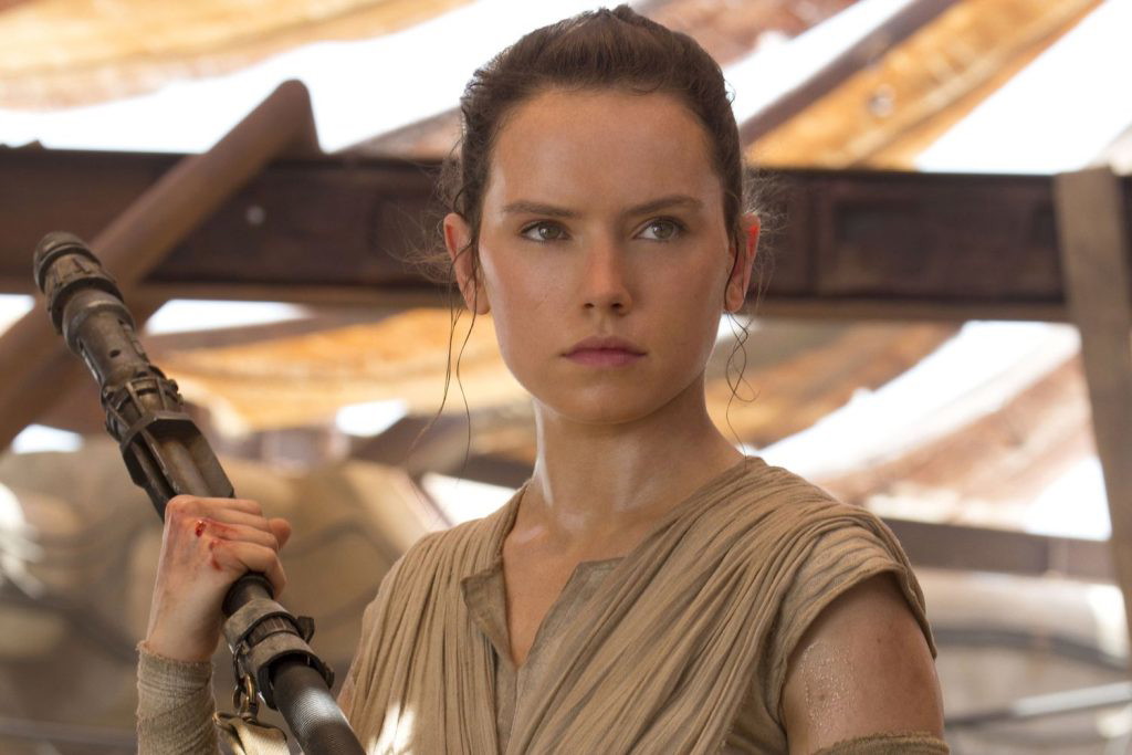 Daisy Ridley as Rey in 2015's Star Wars: The Force Awakens