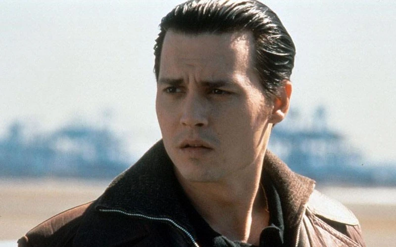 Johnny Depp looking incredibly sad in this scene from Donnie Brasco