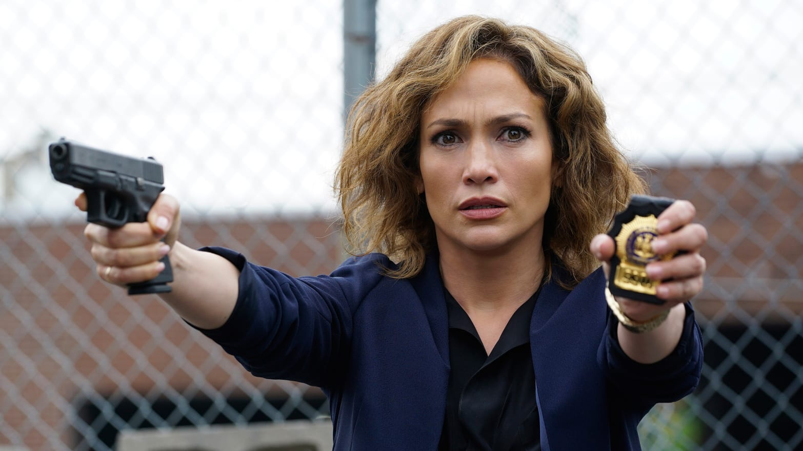 Jennifer Lopez as a cop in this scene 