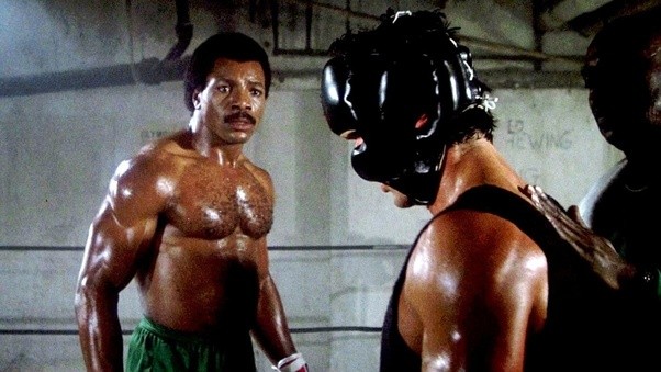Carl Weathers as Apollo Creed in a still from Rocky III