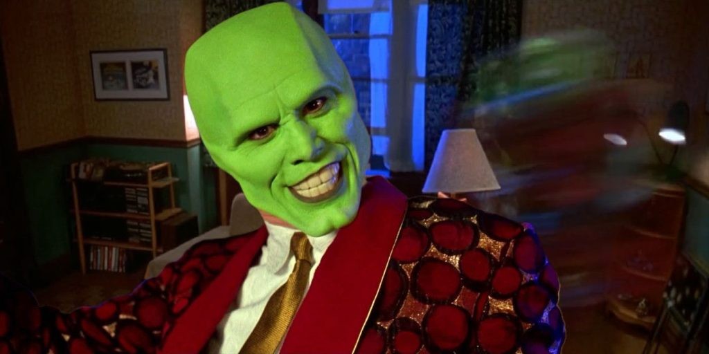 Jim Carrey in a still from The Mask 