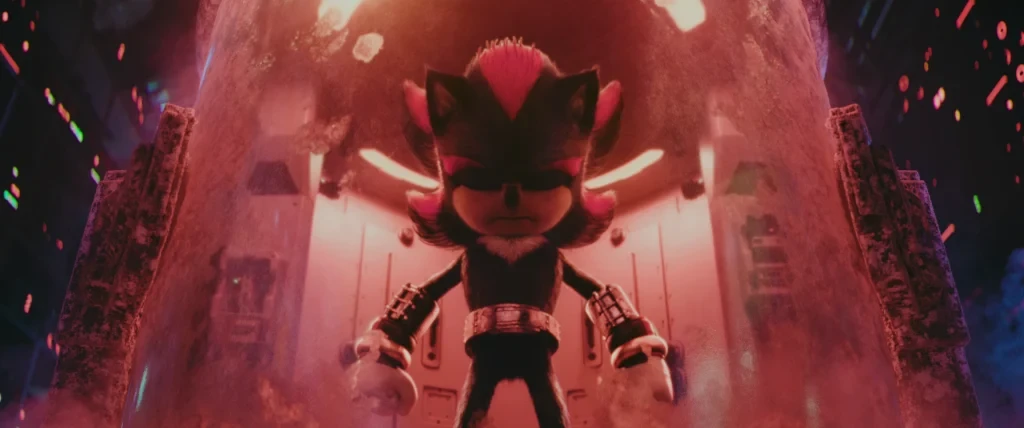 Shadow in a still from Sonic The Hedgehog 2