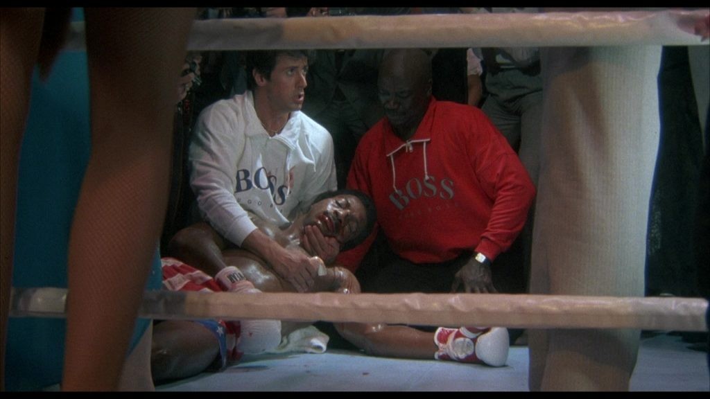 Apollo Creed's death scene in Rocky IV