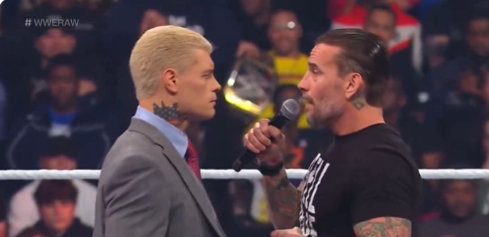 CM Punk and Cody Rhodes before the Royal Rumble Premium Live Event