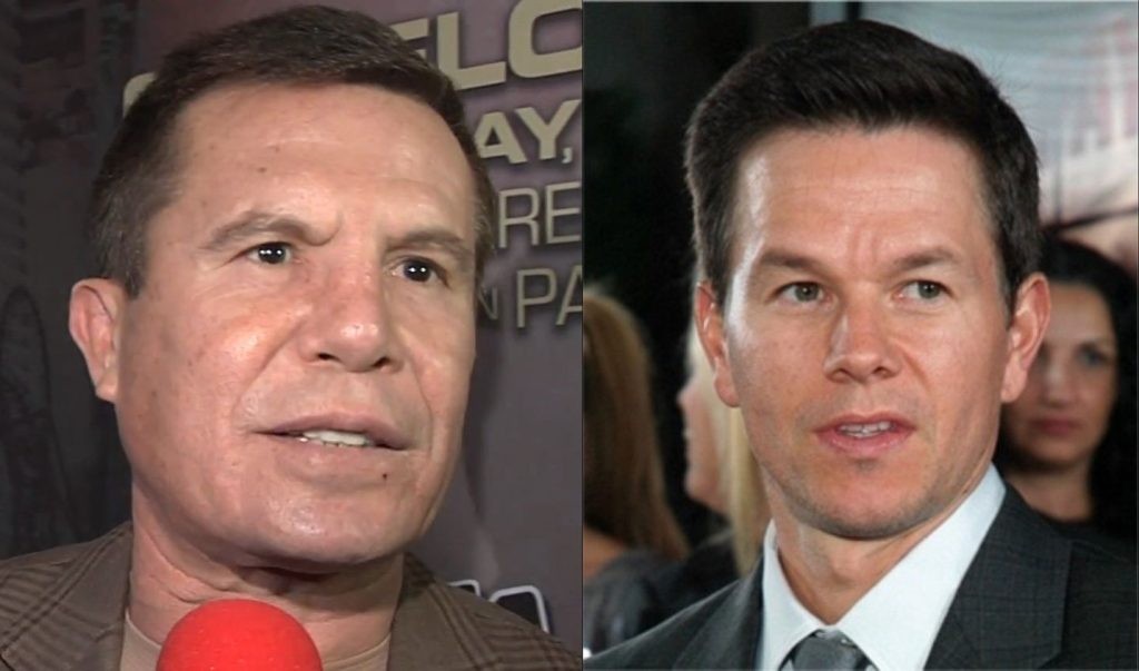 Julio Cesar Chavez and Mark Wahlberg