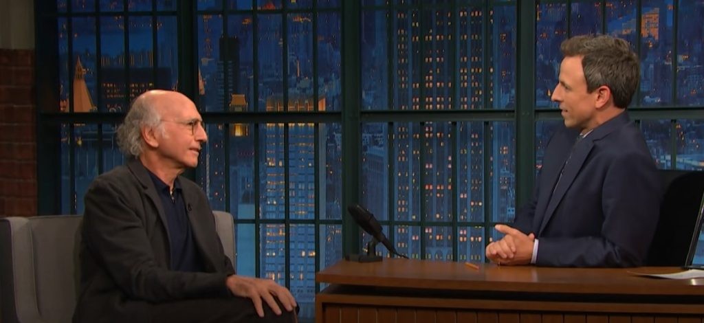 Larry David on Late Night with Seth Meyers