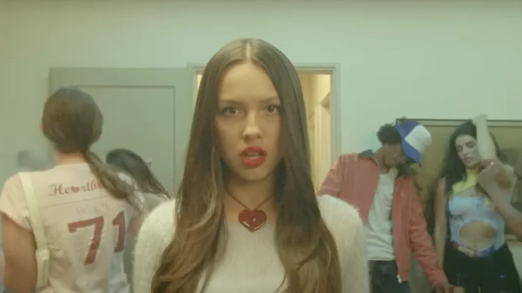 Olivia Rodrigo in her music video Bad Idea, Right?
