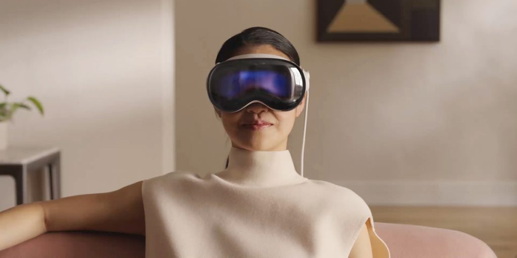 A still of a person wearing the apple vision pro