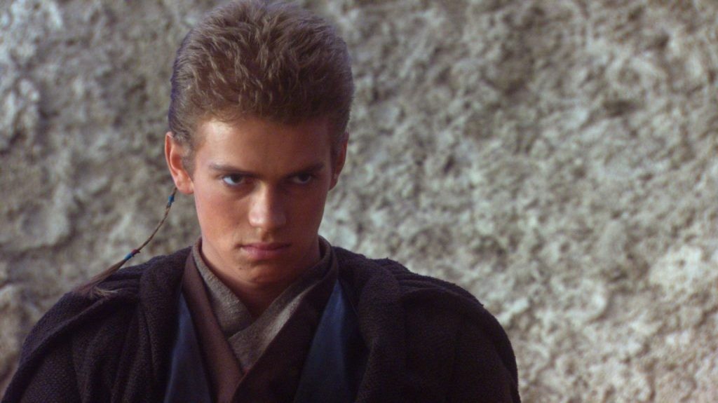 Hayden Christensen as young Anakin in Star Wars: Attack of the Clones