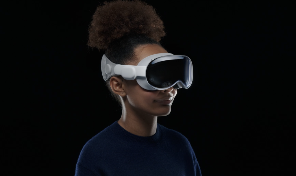 A still of a person wearing the apple vision pro