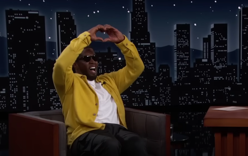Diddy talks love at Jimmy Kimmel Live