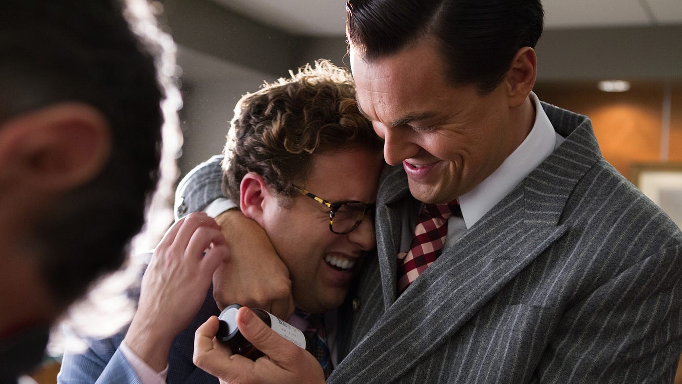 Leonardo DiCaprio and Jonah Hill in The Wolf of Wall Street