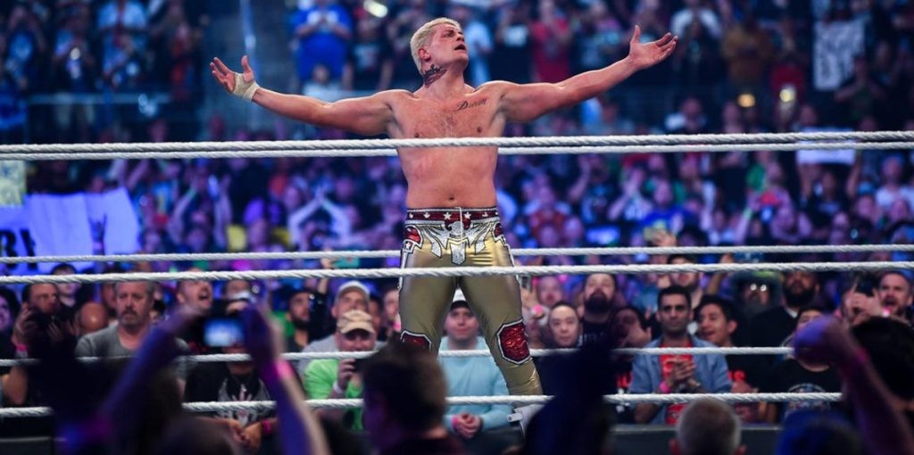 Cody Rhodes. Credit: WWE, WrestleMania 38