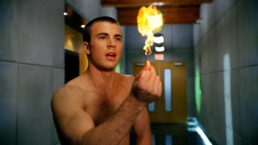 Chris Evans in a still from Fantastic Four (2005)